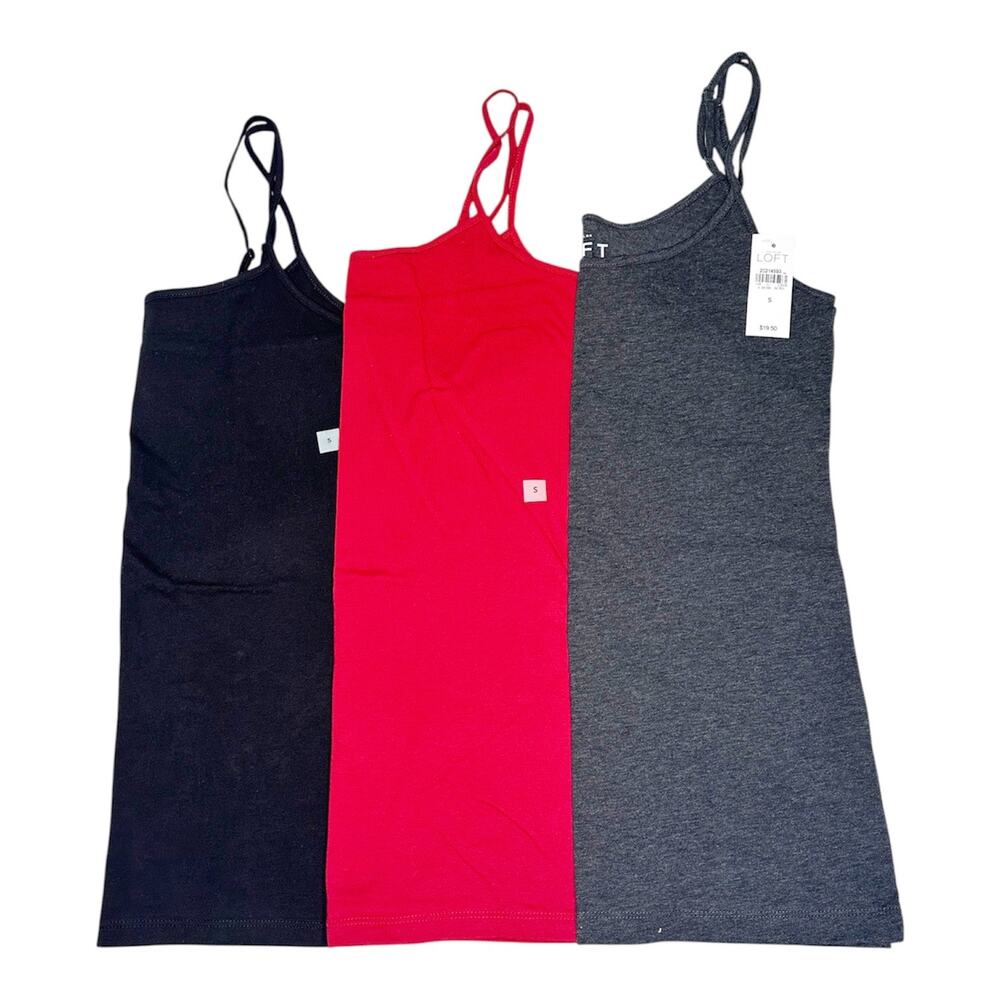 NWT Loft Set of 3 Camis Size Small
